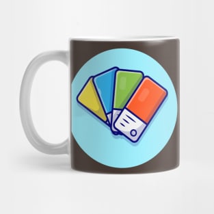 Color Palette Cartoon Vector Icon Illustration Mug